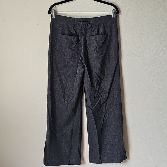 Vince Dark Grey Buttoned Slacks Size 6 - Picture 2 of 6